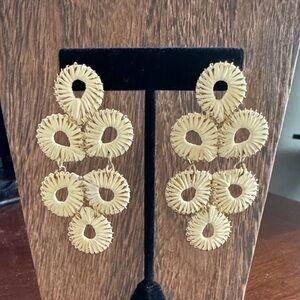 Lisi Lerch Ginger Raffia Statement Earrings